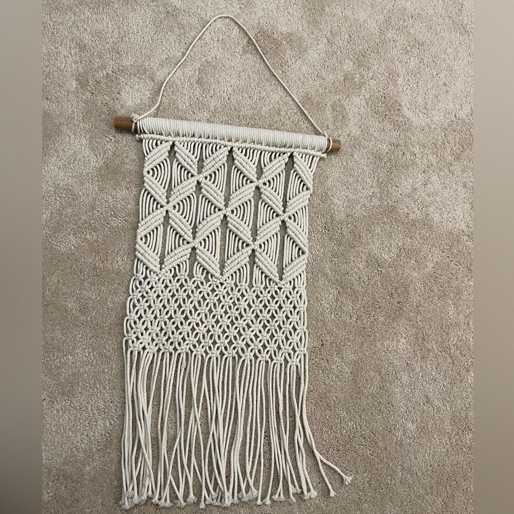 Braided boho macrame wall decor